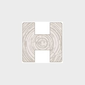 H-stolpe 90x90mm x 270cm i sort