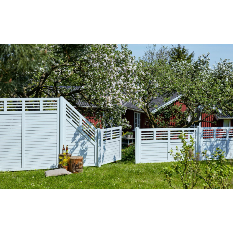 Decora system hegn i hvid 90x180cm (BxH)