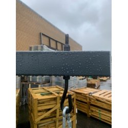 STET UDENFOR! Gyngestativ i stl inkl. 2 rde gyngesder og klatrestige i pulverlakeret gr 