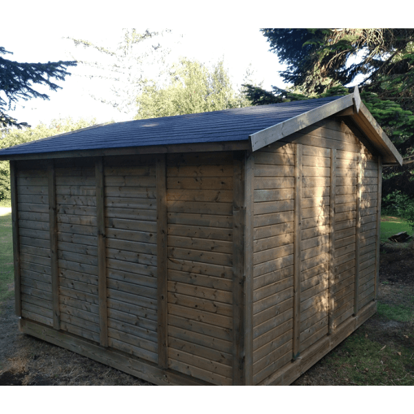 Hjemsted Premium 30x30 redskabsskur i trykimprgneret tr p 9m2