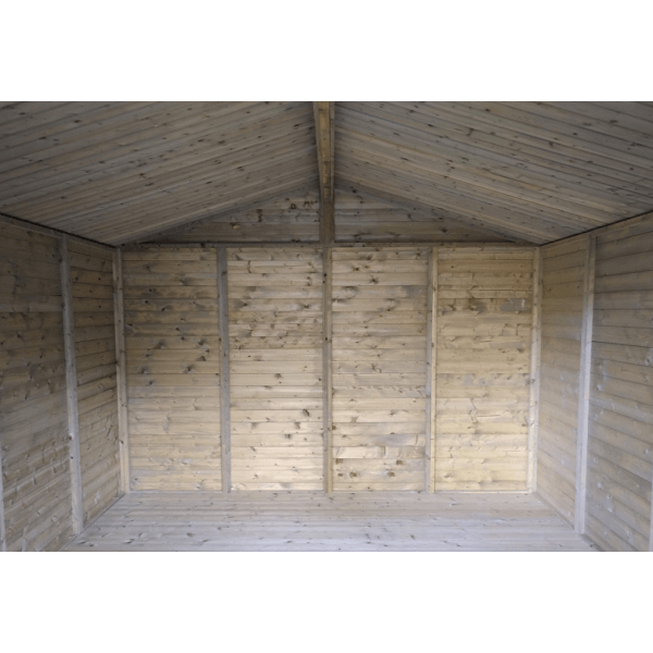 Hjemsted Premium 30x30 redskabsskur i trykimprgneret tr p 9m2