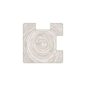 Hjrnestolpe 90x90mm x 270cm i sort