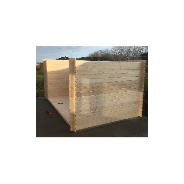 Roskilde redskabsskur model 1 med 2 rum p i alt 9,79m2