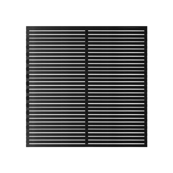 Osaka hegn i grundmalet sort 180x180cm (BxH)