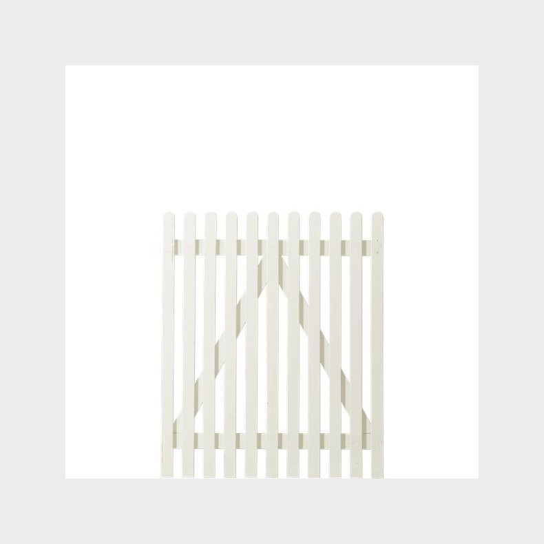 Retro stakitlge i hvid 100x120cm (BxH)