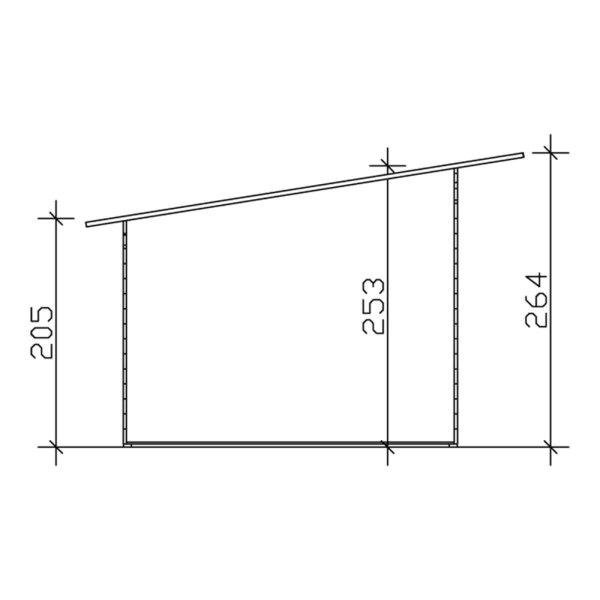 Ordrup havehus model 2 i skifergr p 12m2