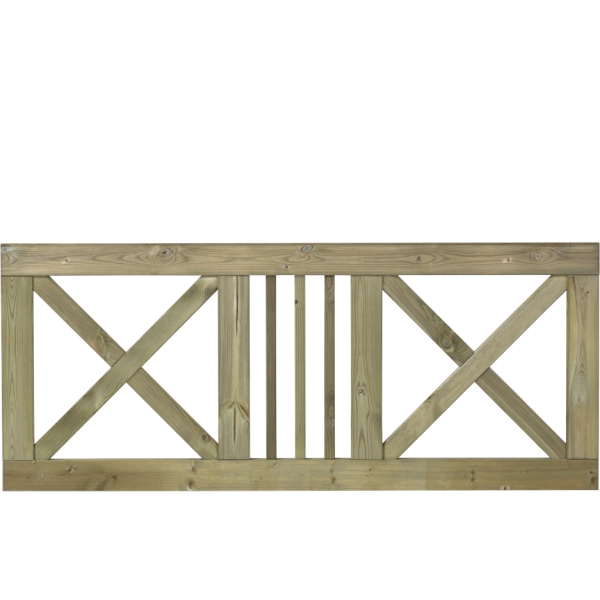 Slots forhavehegn 180x75cm (BxH)