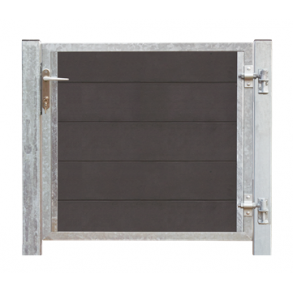 Futura kompositdr hjrehngt + stolper 99x91cm (BxH)