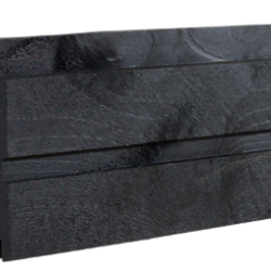 Plank profilbrt trykimprgneret sort - 25x140mm - lngde 177cm
