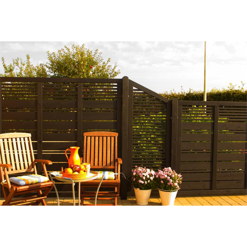 Silence enkeltlge i sort 100x110cm (BxH)