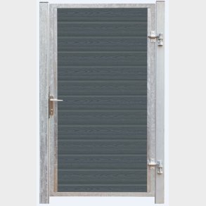 Artura kompositdr hjrehngt + stolper 97x175cm (BxH)