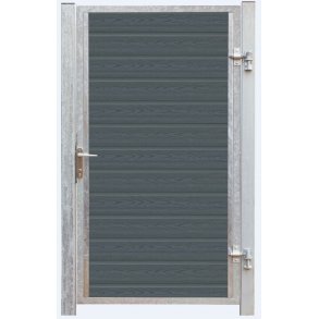 Artura kompositdr hjrehngt + stolper 97x175cm (BxH)