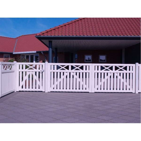 Vinesse hvid enkeltlge 100x98cm (BxH)