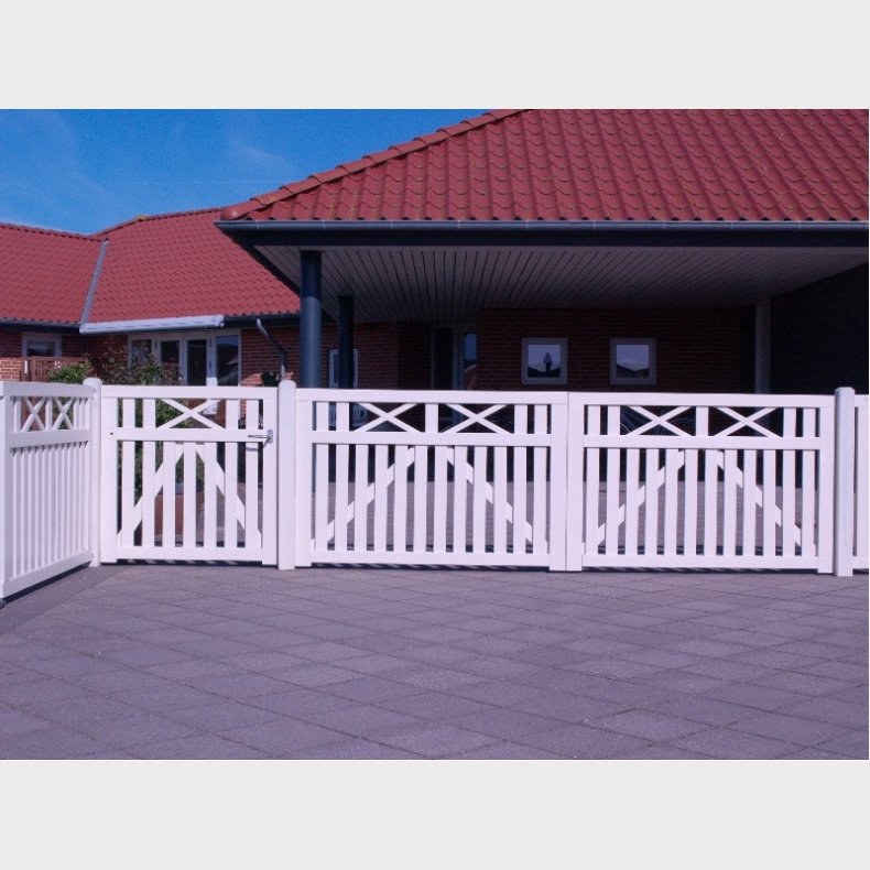 Vinesse hvid enkeltlge 100x98cm