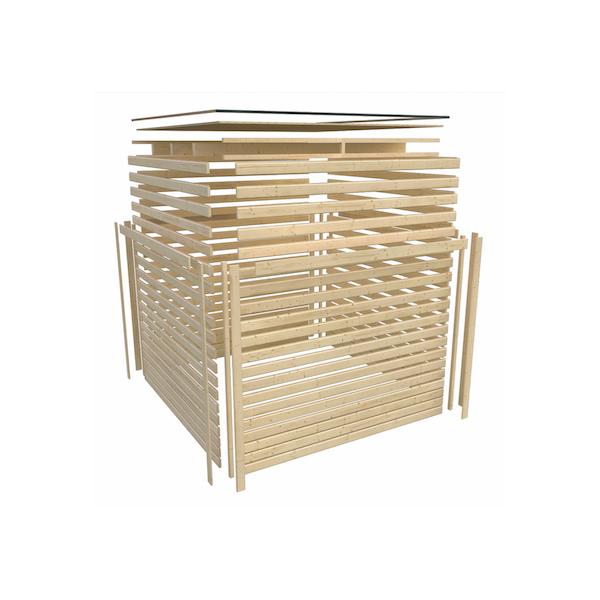 Havehus Cubus model 2 i ubehandlet på 7,7m2