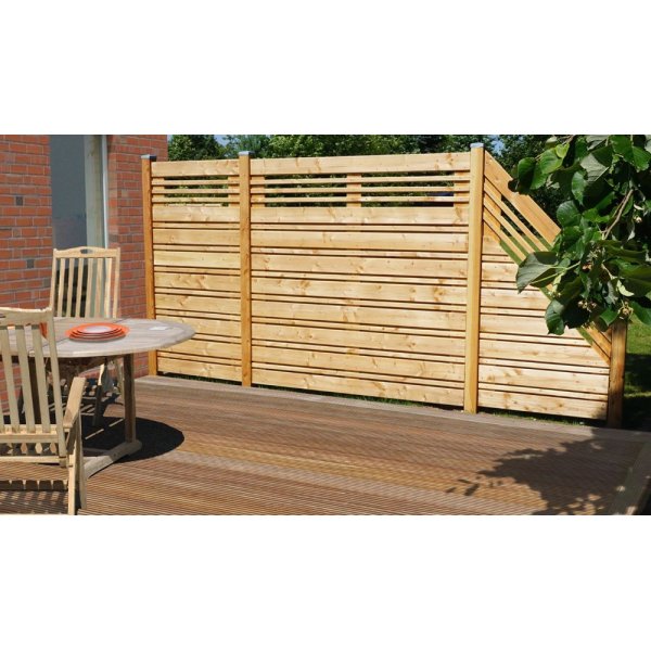 Calabria hegn i lærk 180x180cm (BxH)