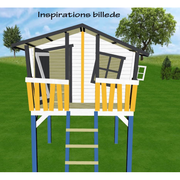 Sølvklasse: Crazy Leon legehus på stolper