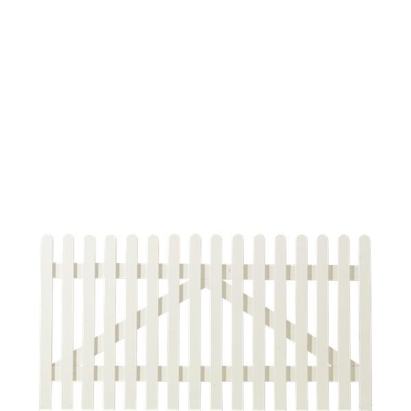 Retro bred stakitlge i hvid 150x80cm (BxH)