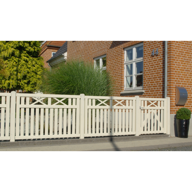 Vinesse forhavehegn 150x96cm i hvid 