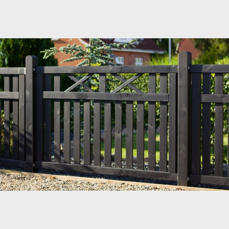 Vinesse sort forhavehegn 150x96cm 