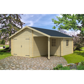 Nibe enkelt garage p 22m2 med standard garagedr