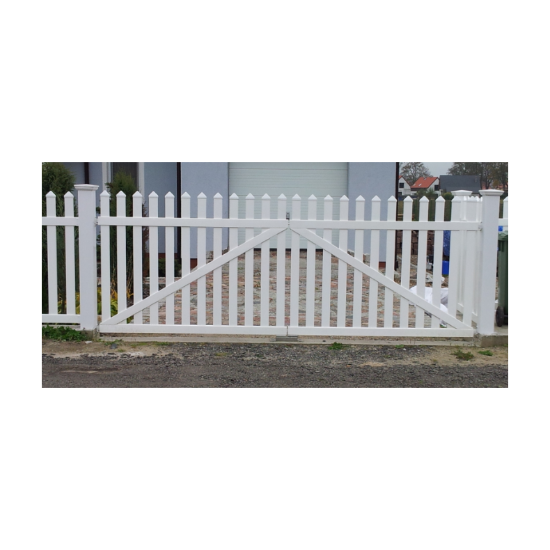 PVC Skagen dobbeltlge med brede stave i (150x150) x 80cm (BxH) (RESTSALG)