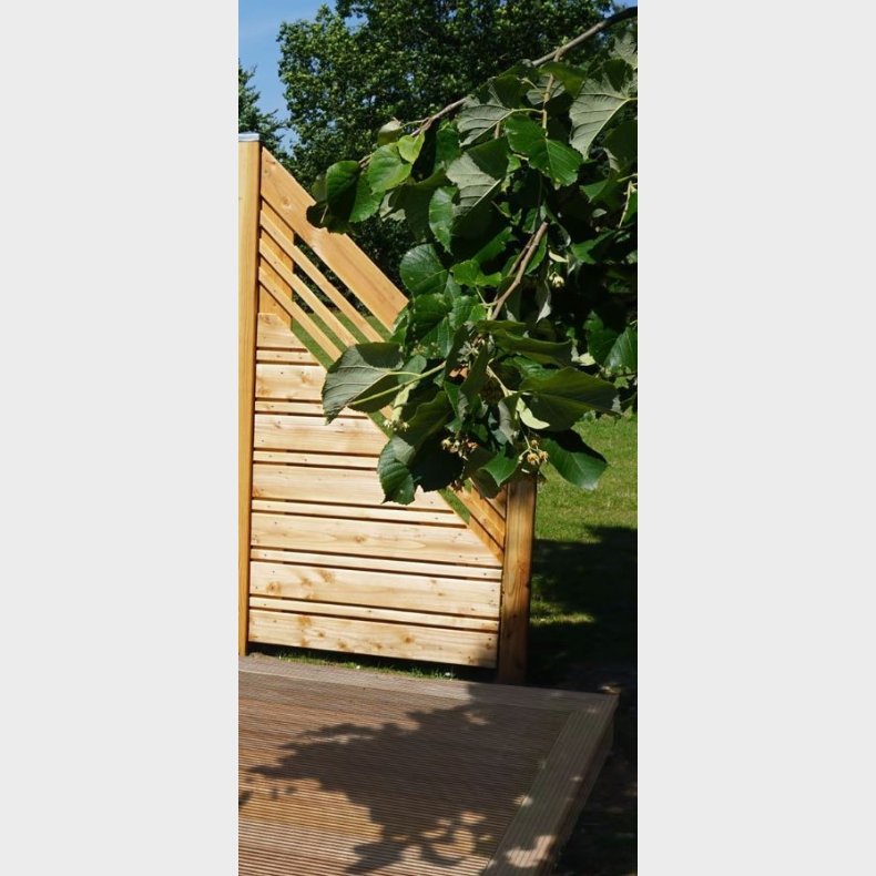 Calabria hegn i lrk 90x180/90cm (BxH) (falder mod hjre)