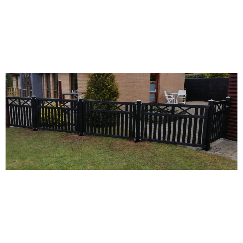 Vinesse sort forhavehegn 150x96cm 