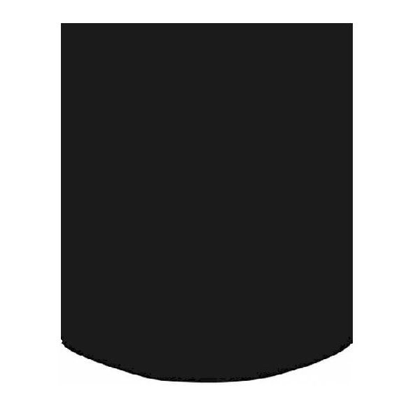 Stlgulvplade 2mm med flad bue 1000x1000mm BxL