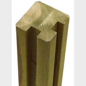 Omlimet hjrnestolpe i trykimprgneret til glas 9x9x267cm