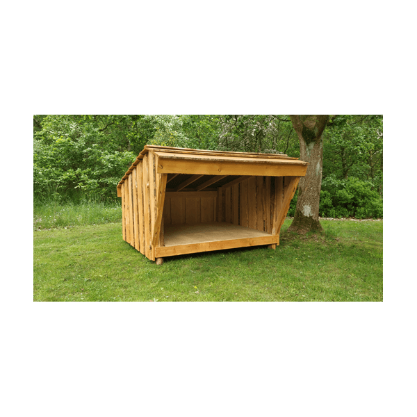 Hjemsted Premium danskproduceret shelter til 4 personer - i lærk