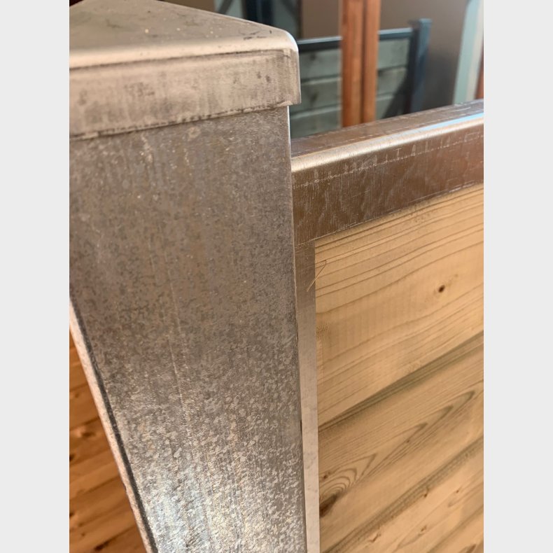 Rom blokhus systemhegn inkl. galv. stolper og tilbehr - Guldklasse