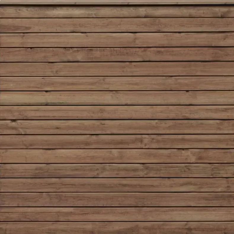 Plank profilbrt i brun trykimprgneret 20x120x1800mm - model Hjemsted