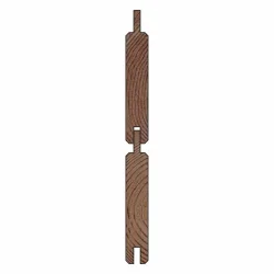 Hjemsted plank profilbrt i brun tryimprgneret 20x120x1800mm 