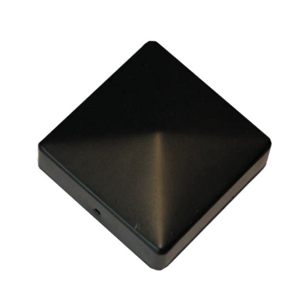 Stolpehtter Sorte 97x97mm med skruehuller