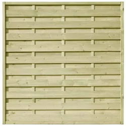 Lamelhegn model Toftlund inkl. træstolper og tilbehør