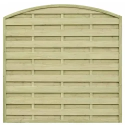 Lamelhegn 180 x 180/160cm med bue  model Kampen inkl. trstolper 