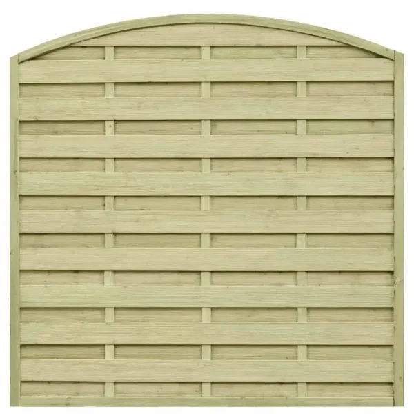 Lamelhegn 180 x 180/160cm med bue  model Kampen inkl. trstolper 