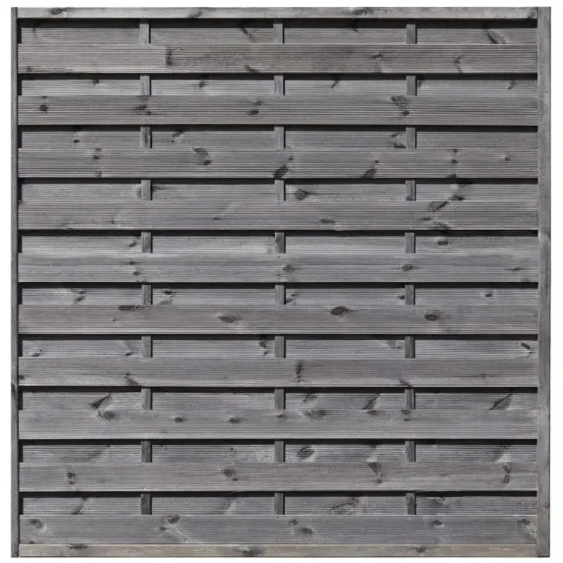 Lukket lamelhegn i gr 180x180cm - model Bramming 