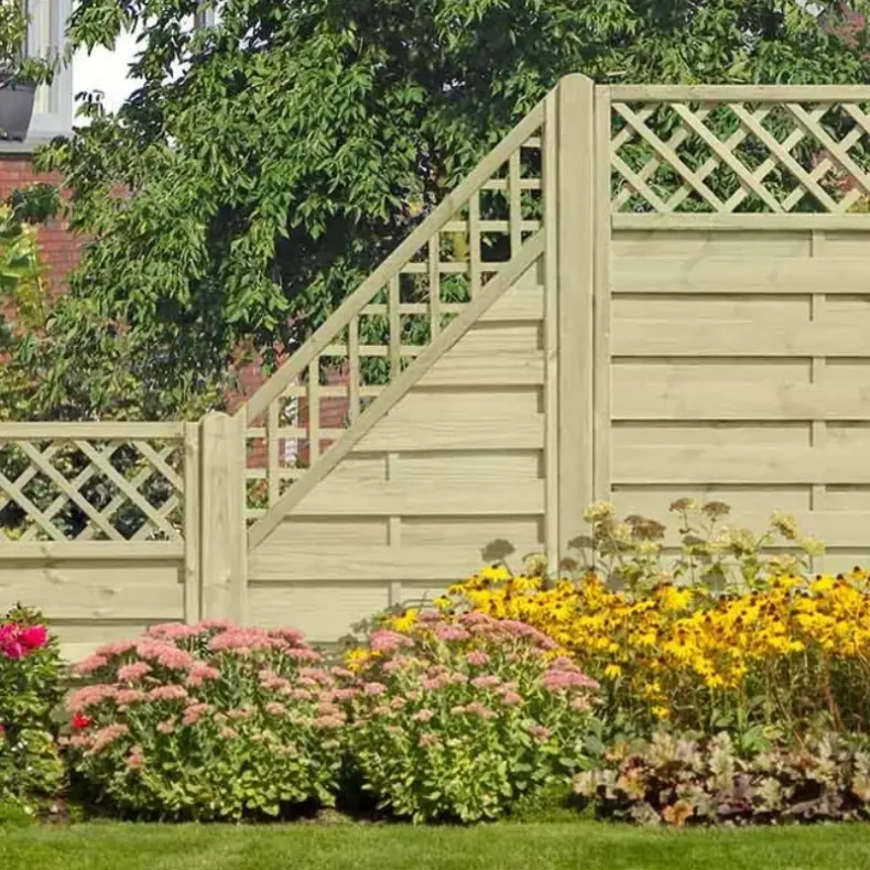 Lamelhegn 90x180/90 cm med espalier - model Toftlund