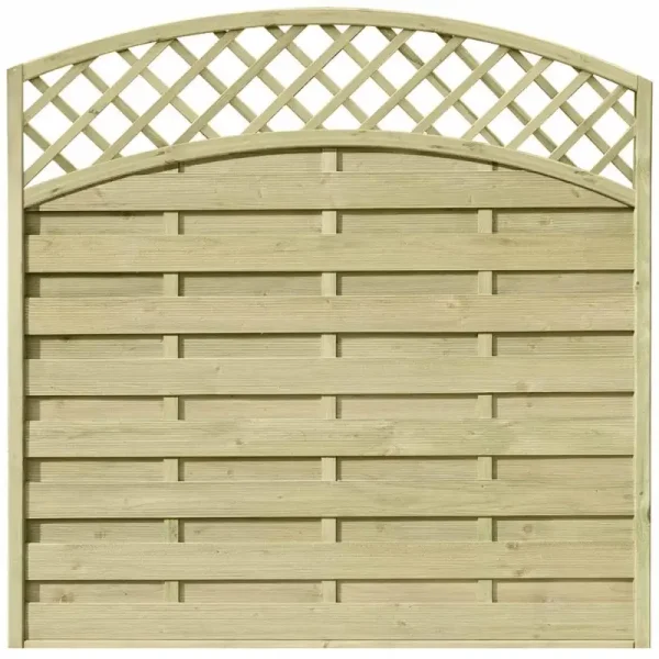 Kiel lamelhegn 180x180/160xm med bue opad  klassisk design i solid kvalitet