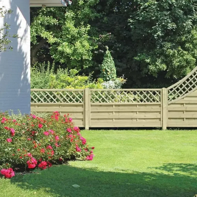 Lamelhegn 180x90 cm med espalier - model Toftlund 