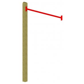 Svinge stang med stolpe art nr. 67524