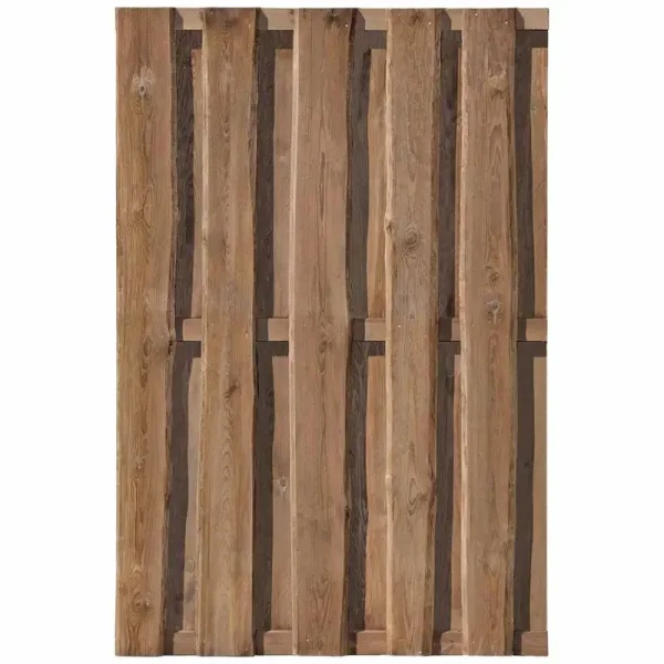 Kalmar lodret plankevrk i brun trykimprgnering model "Skibby" 120x180cm (BxH)