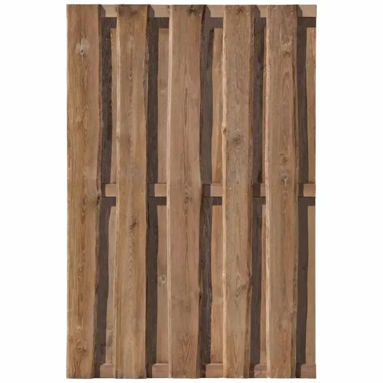 Kalmar lodret plankevrk 120x180cm i brun trykimprgnering - model Skibby