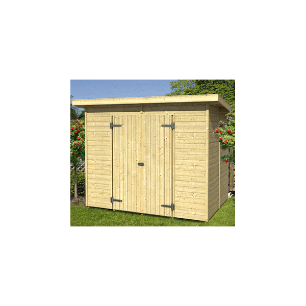 Redskabsskur Jyderup XL 4,22 m&sup2; i ubehandlet tr - Slvklasse