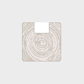 Endestolpe 90x90mm x 270cm i sort