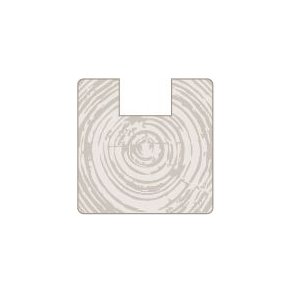 Endestolpe 90x90mm x 270cm i sort