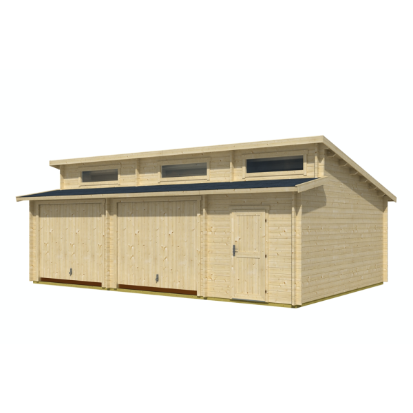 Holte garage med opbevaringsrum p 39,4m2 med vippeport