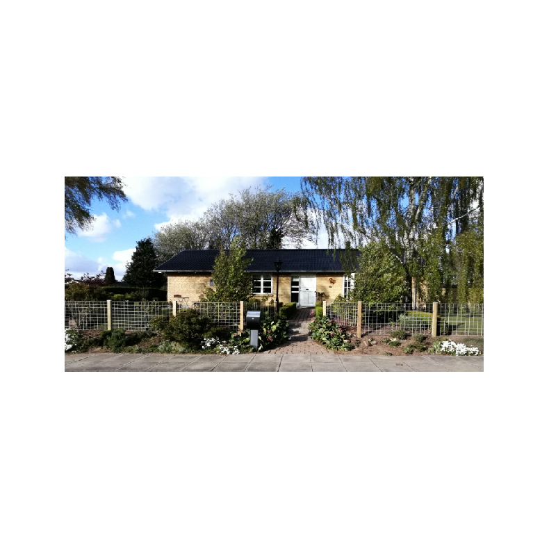 Galvaniseret rionet hegn 90x180cm - model Billund